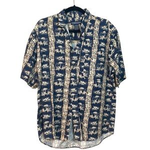 Crossing Hawaii novelty palm pineapples tree island shirt